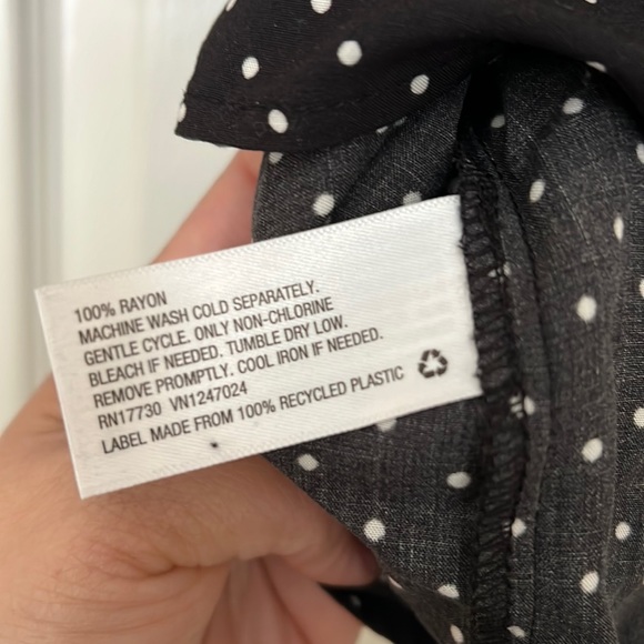 Target Ava and Viv black and white blouse - Picture 4 of 4